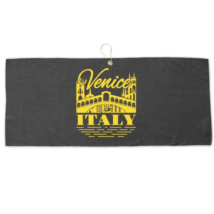 Retro Venice Bridge Italy Souvenir Large Microfiber Waffle Golf Towel