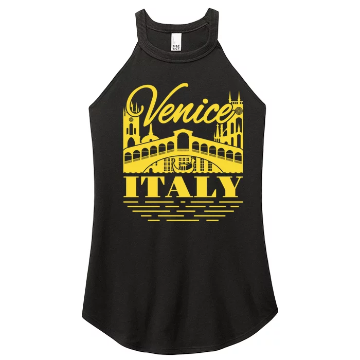 Retro Venice Bridge Italy Souvenir Women’s Perfect Tri Rocker Tank