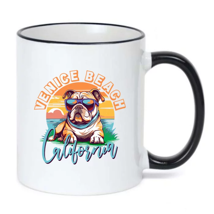 Retro Venice Beach California Beach Black Color Changing Mug