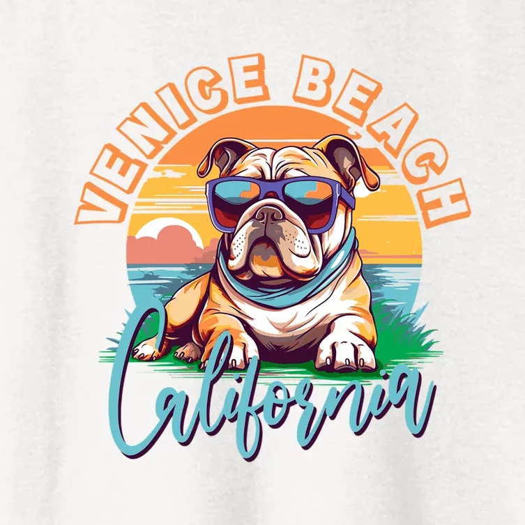 Retro Venice Beach California Beach Women's Crop Top Tee