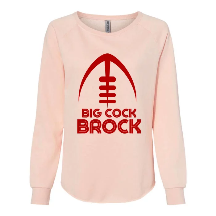 Retro Vintage Big Cock Brock Humor Womens California Wash Sweatshirt