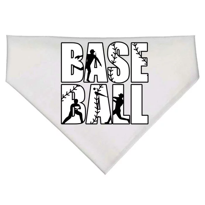 Retro Vintage Baseball Sports Player Lover Coach Graphic Gift USA-Made Doggie Bandana