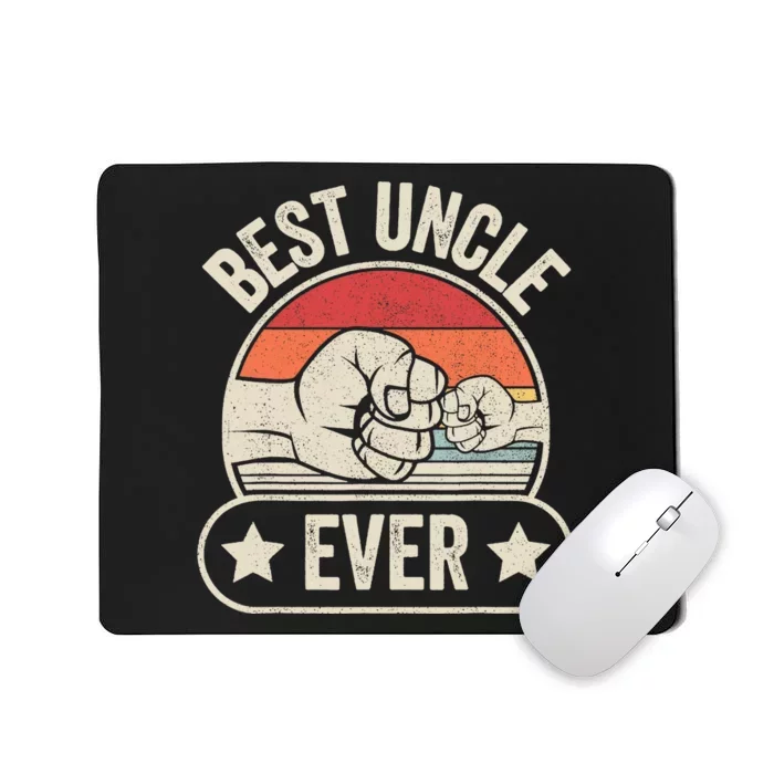 Retro Vintage Best Uncle Ever Fist-bump Mousepad