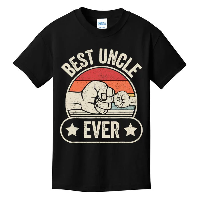 Retro Vintage Best Uncle Ever Fist-bump Kids T-Shirt