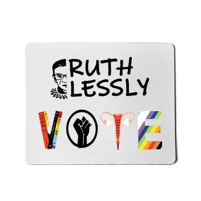 Ruthlessly Vote Banned Books Mousepad