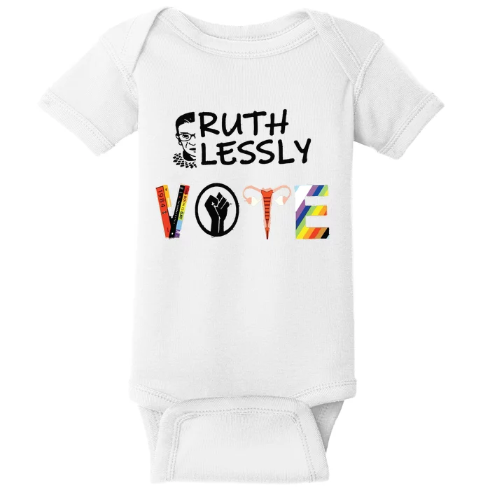 Ruthlessly Vote Banned Books Baby Bodysuit