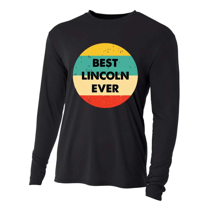 Retro Vintage Best Lincoln Ever Cooling Performance Long Sleeve Crew