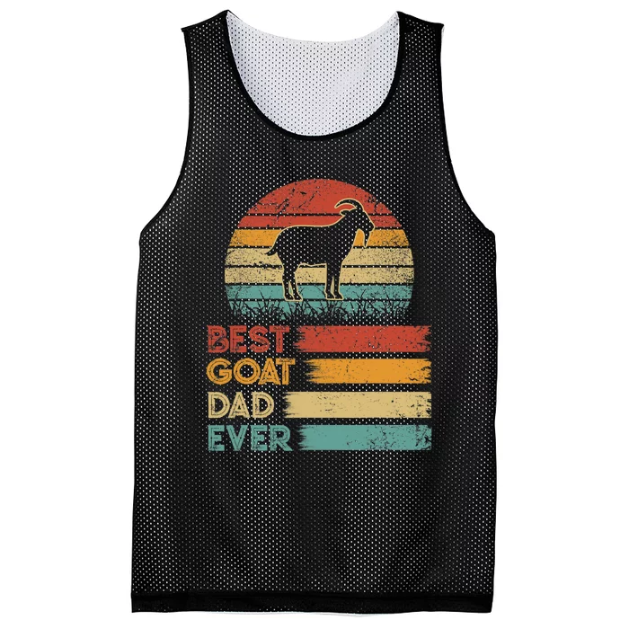 Retro Vintage Best Goat Dad Ever Shirts Animals Lover Mesh Reversible Basketball Jersey Tank