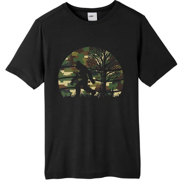 Retro Vintage Bigfoot Camo Fun ChromaSoft Performance T-Shirt