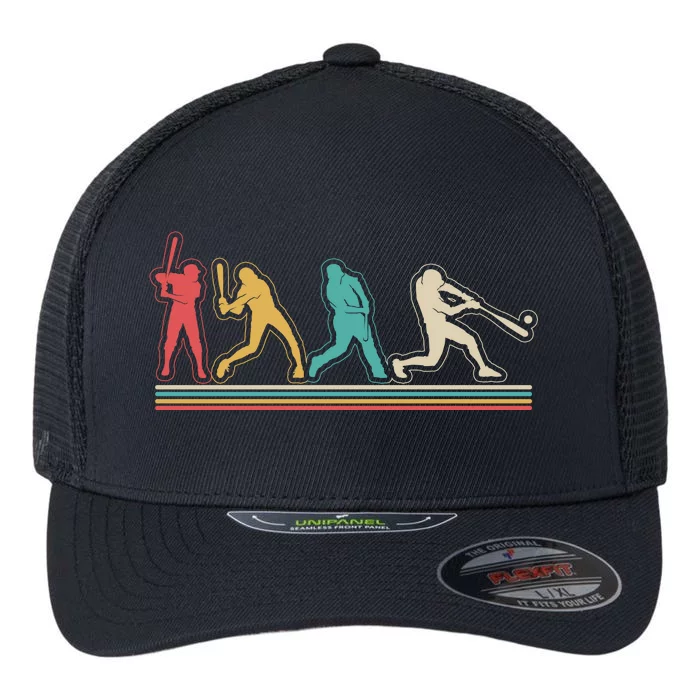 Retro Vintage Baseball Sports Fan Flexfit Unipanel Trucker Cap