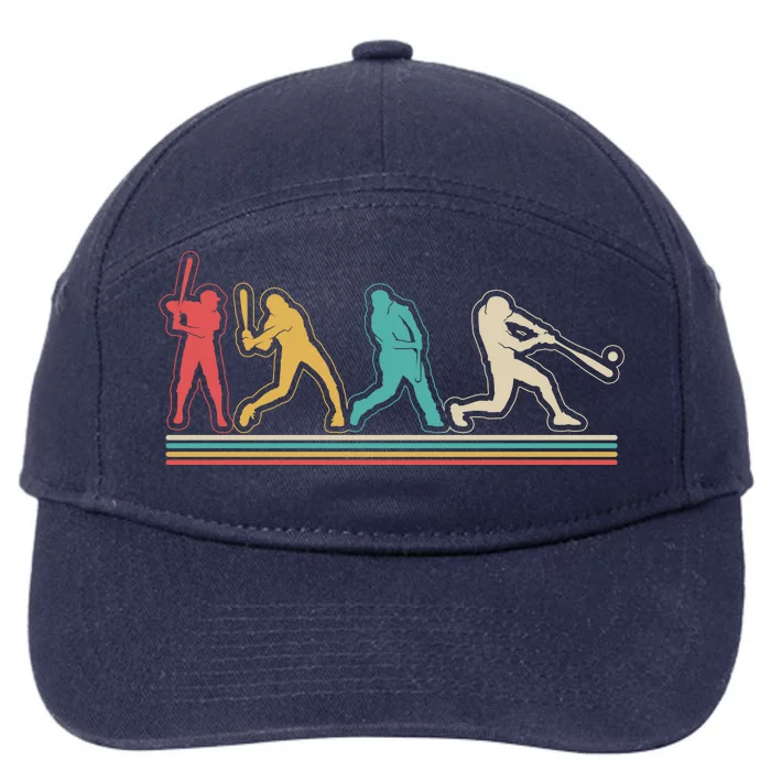 Retro Vintage Baseball Sports Fan 7-Panel Snapback Hat