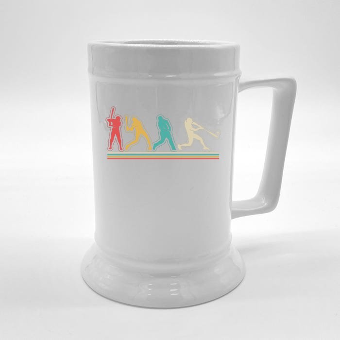 Retro Vintage Baseball Sports Fan Front & Back Beer Stein