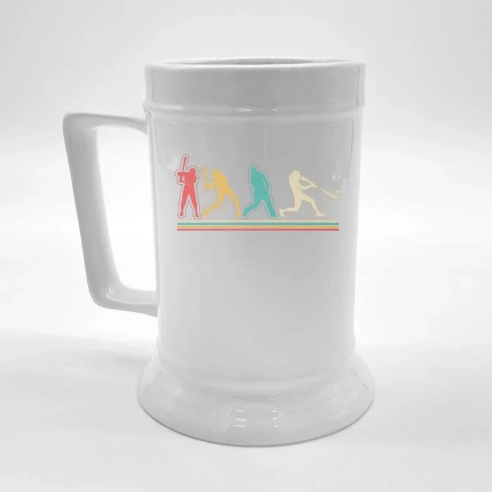 Retro Vintage Baseball Sports Fan Front & Back Beer Stein