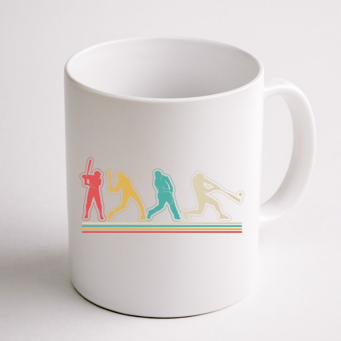 Retro Vintage Baseball Sports Fan Front & Back Coffee Mug