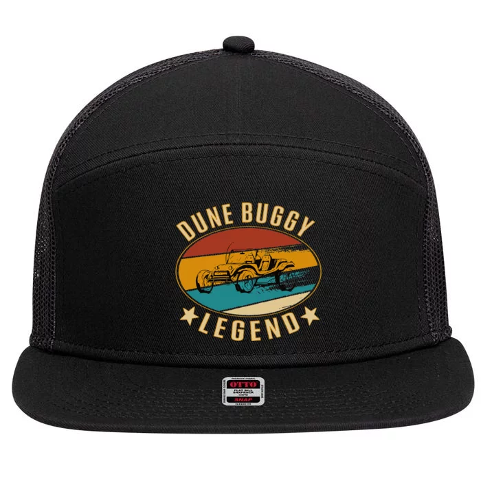 Retro Vintage Beach Car  Dune Buggy Legend 7 Panel Mesh Trucker Snapback Hat