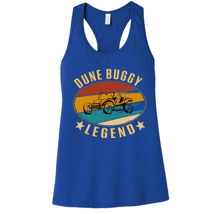 Retro Vintage Beach Car Dune Buggy Legend Women's Racerback Tank