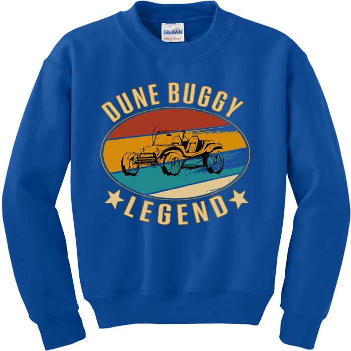 Retro Vintage Beach Car Dune Buggy Legend Kids Sweatshirt