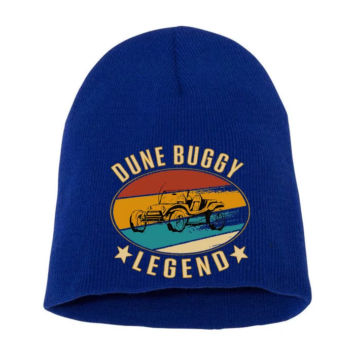 Retro Vintage Beach Car Dune Buggy Legend Short Acrylic Beanie