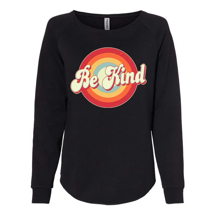 Retro Vintage Be Kind Womens California Wash Sweatshirt