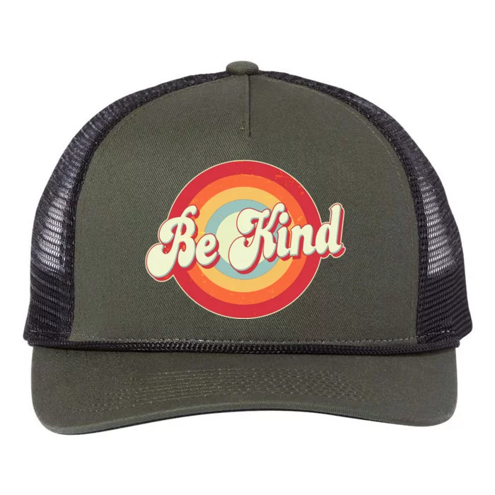 Retro Vintage Be Kind Retro Rope Trucker Hat Cap