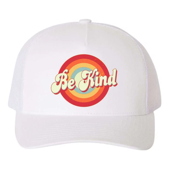 Retro Vintage Be Kind Yupoong Adult 5-Panel Trucker Hat