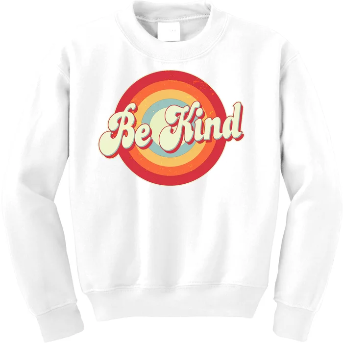 Retro Vintage Be Kind Kids Sweatshirt