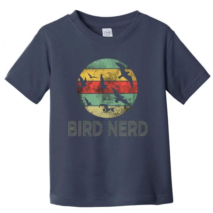 Retro Vintage Birding Bird Watching Funny Bird Watcher Toddler T-Shirt