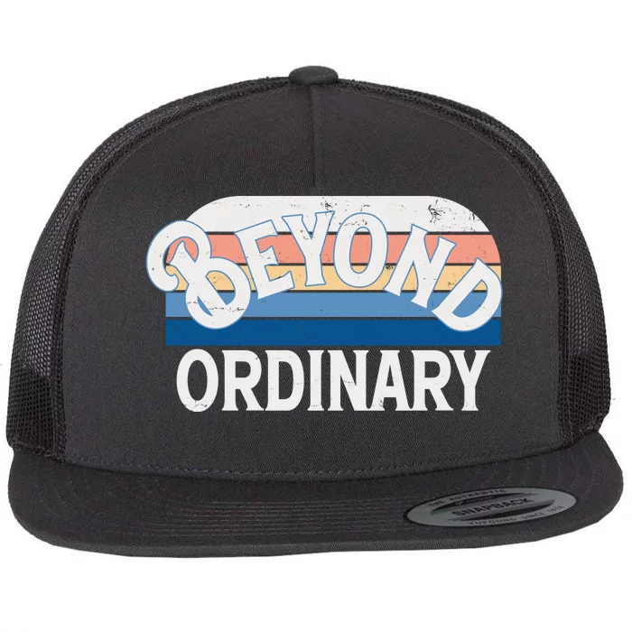 Retro Vintage Beyond Ordinary Flat Bill Trucker Hat