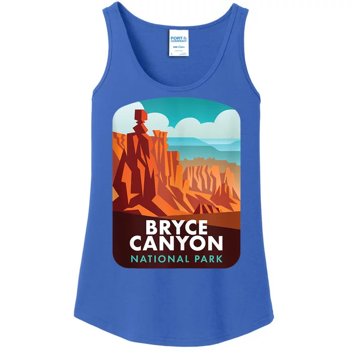 Retro Vintage Bryce Canyon National Park Ladies Essential Tank