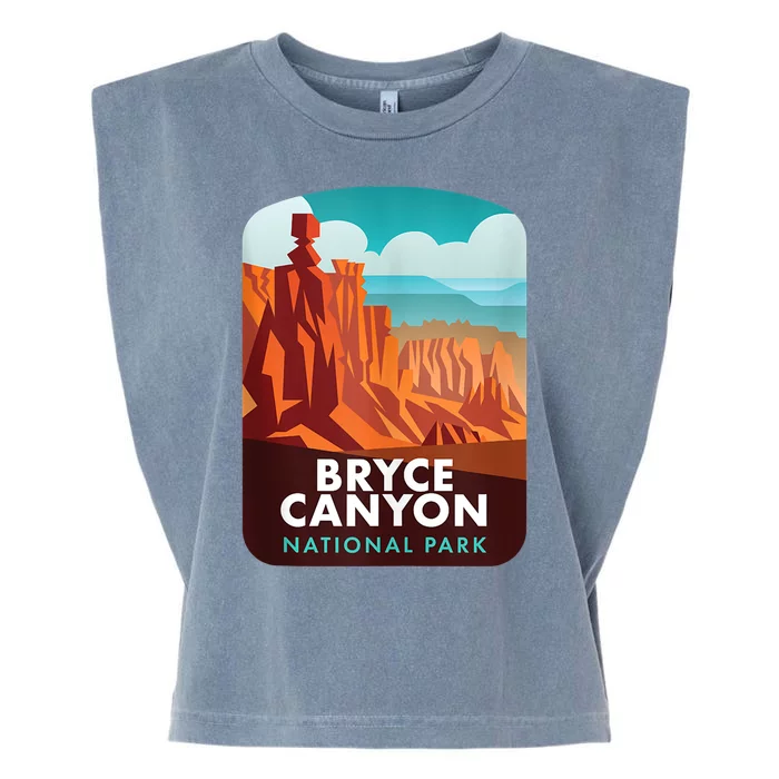 Retro Vintage Bryce Canyon National Park Garment-Dyed Women's Muscle Tee