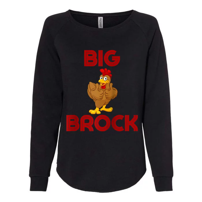 Retro Vintage Big Cock Brock Humor Womens California Wash Sweatshirt