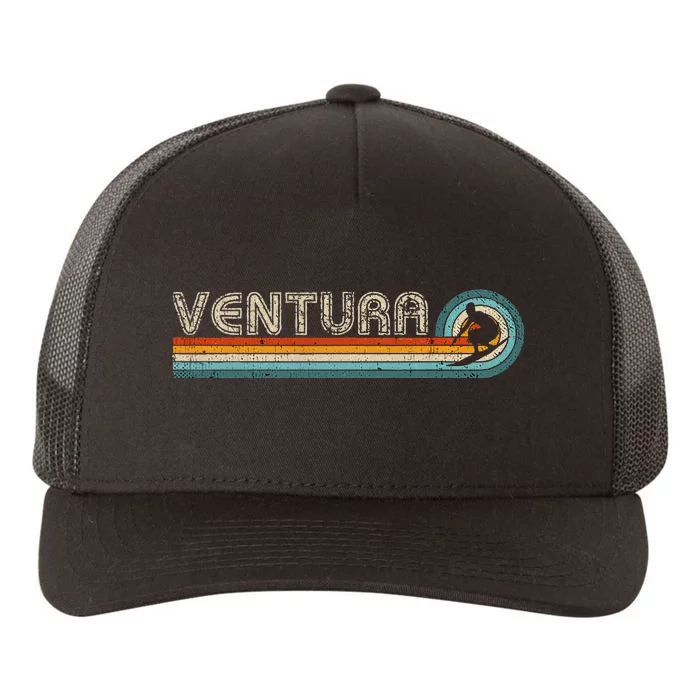 Retro Ventura California Surfing Outfit 1980s Ventura Yupoong Adult 5-Panel Trucker Hat