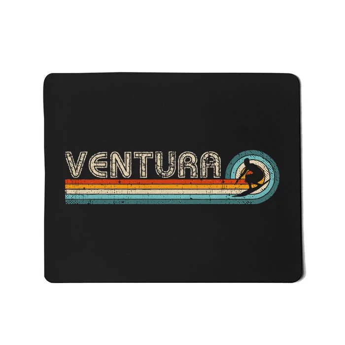 Retro Ventura California Surfing Outfit 1980s Ventura Mousepad