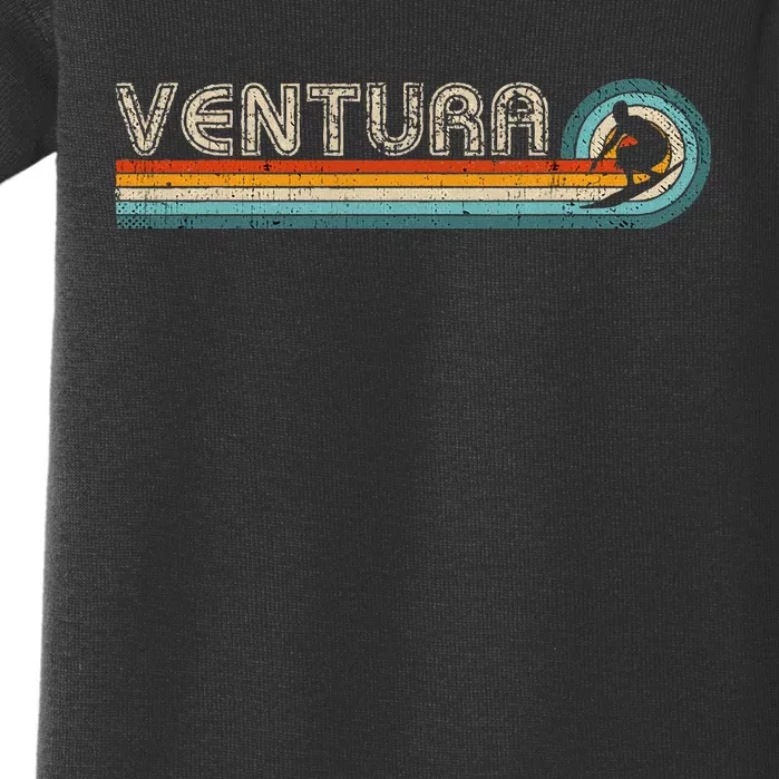 Retro Ventura California Surfing Outfit 1980s Ventura Baby Bodysuit