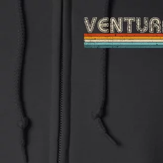 Retro Ventura California Surfing Outfit 1980s Ventura Full Zip Hoodie