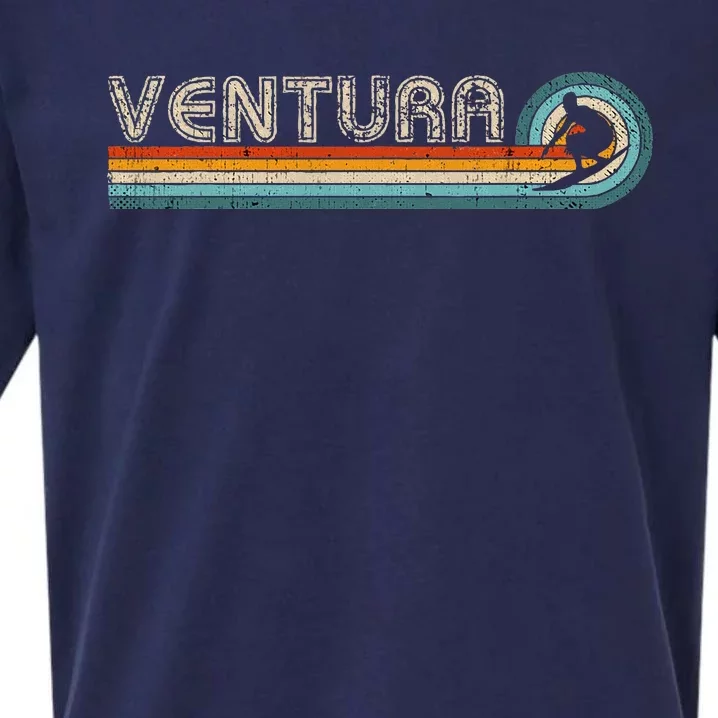 Retro Ventura California Surfing Outfit 1980s Ventura Sueded Cloud Jersey T-Shirt