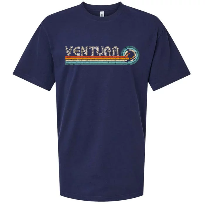 Retro Ventura California Surfing Outfit 1980s Ventura Sueded Cloud Jersey T-Shirt