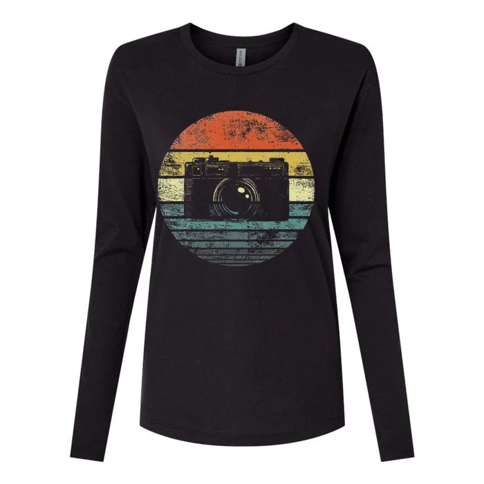 Retro Vintage Camera Photography Lover Photographer Gift Womens Cotton Relaxed Long Sleeve T-Shirt