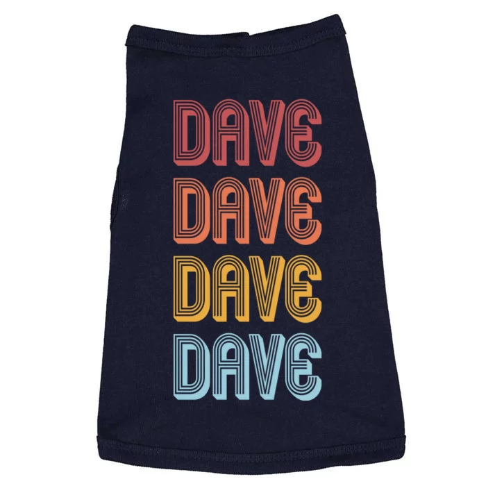 Retro Vintage Custom Name Dave Doggie Tank