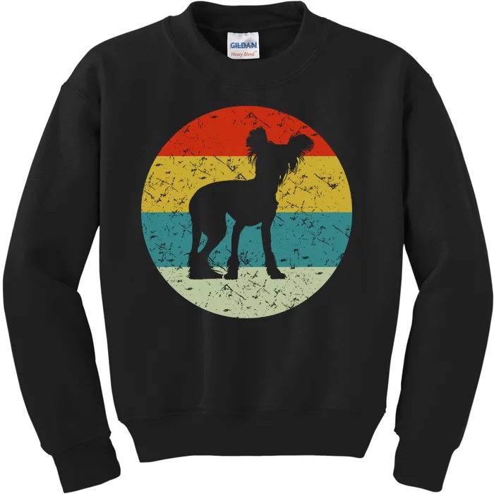 Retro Vintage Chinese Crested Kids Sweatshirt