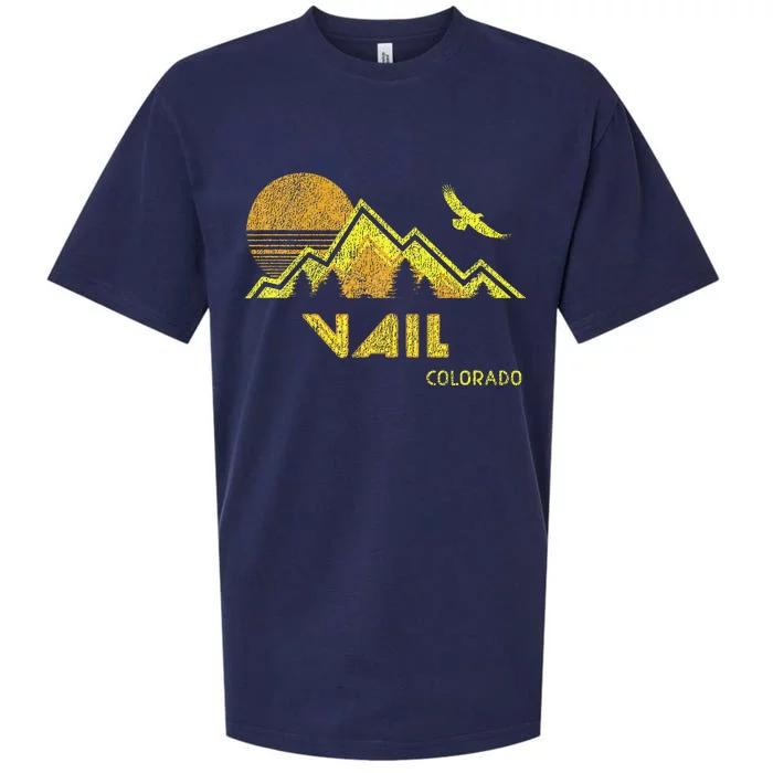 Retro Vail Colorado Distressed Home Sueded Cloud Jersey T-Shirt