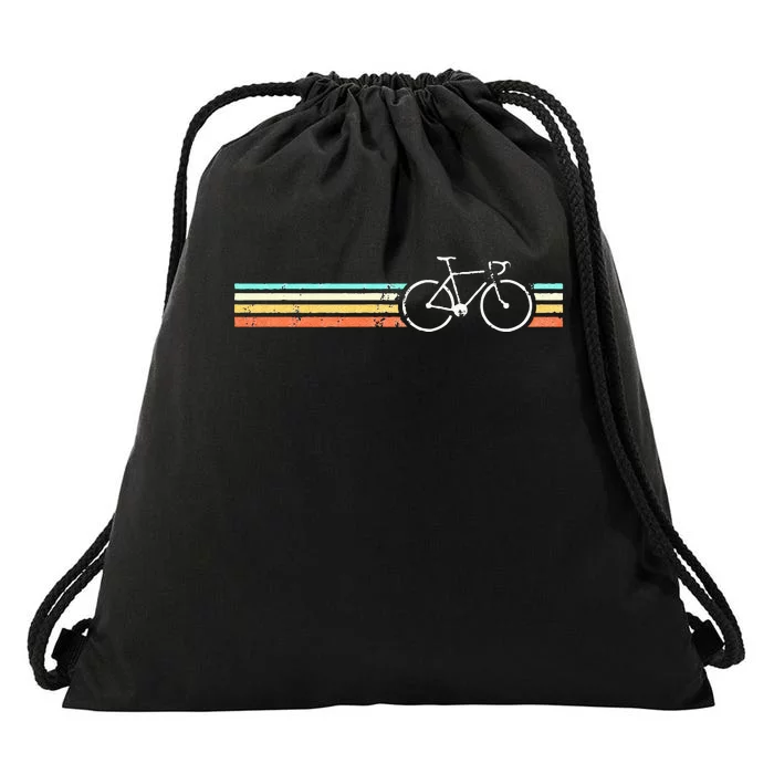 Retro Vintage Cycling Road Bike Drawstring Bag