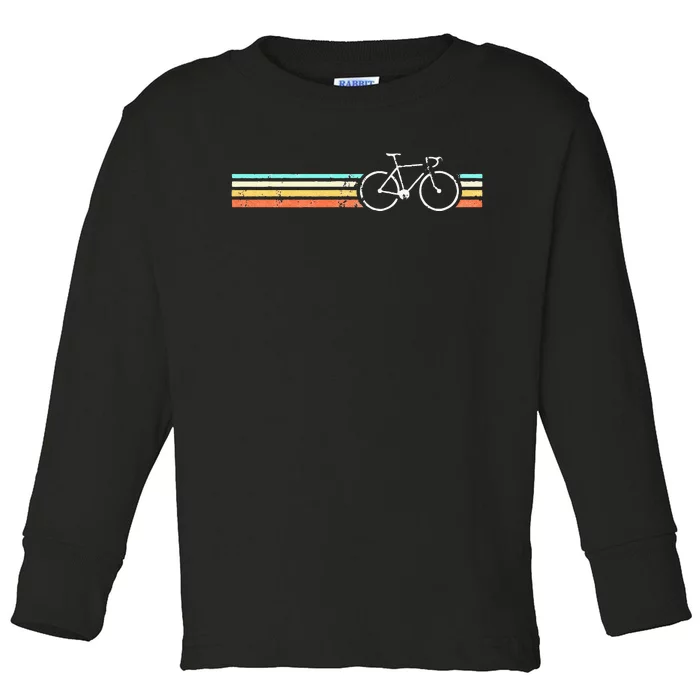 Retro Vintage Cycling Road Bike Toddler Long Sleeve Shirt