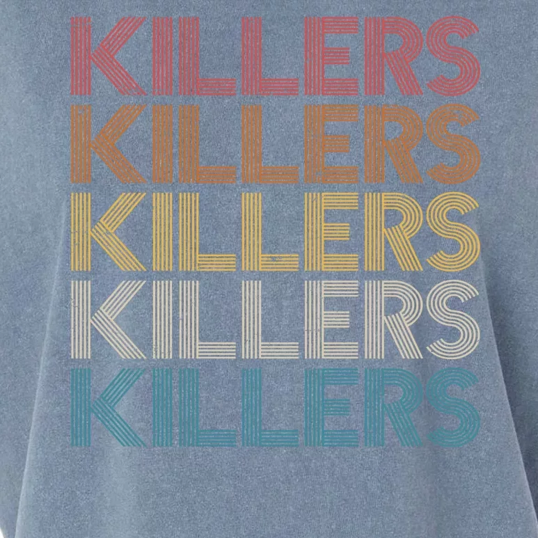 Retro Vintage Colors Killers Logo Garment-Dyed Women's Muscle Tee