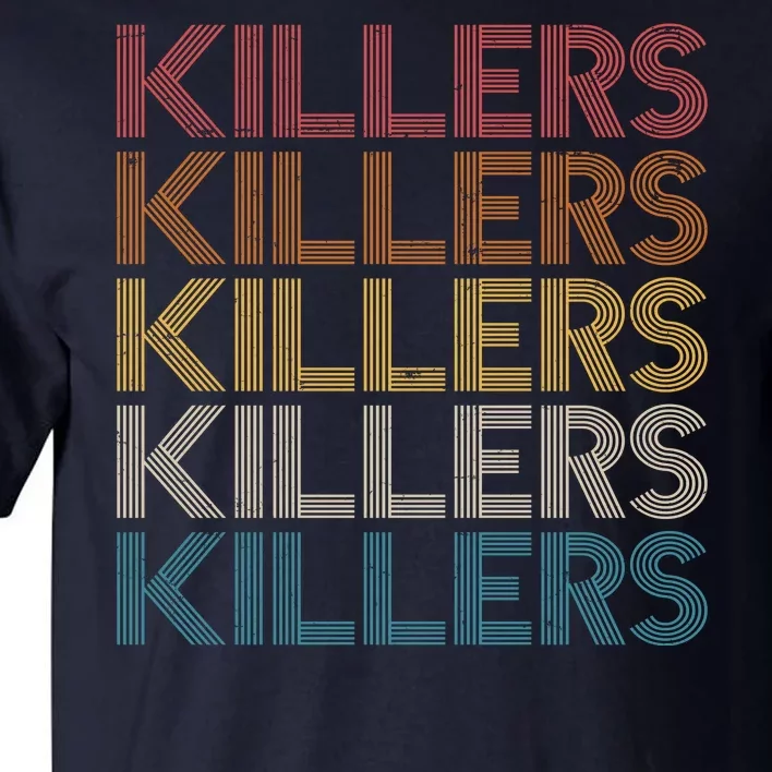 Retro Vintage Colors Killers Logo Tall T-Shirt