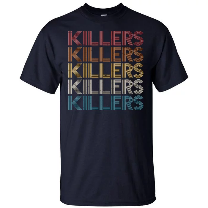 Retro Vintage Colors Killers Logo Tall T-Shirt