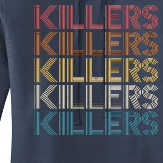 Retro Vintage Colors Killers Logo Women's Pullover Hoodie