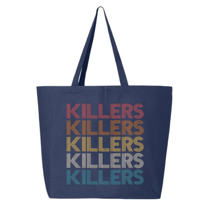 Retro Vintage Colors Killers Logo 25L Jumbo Tote