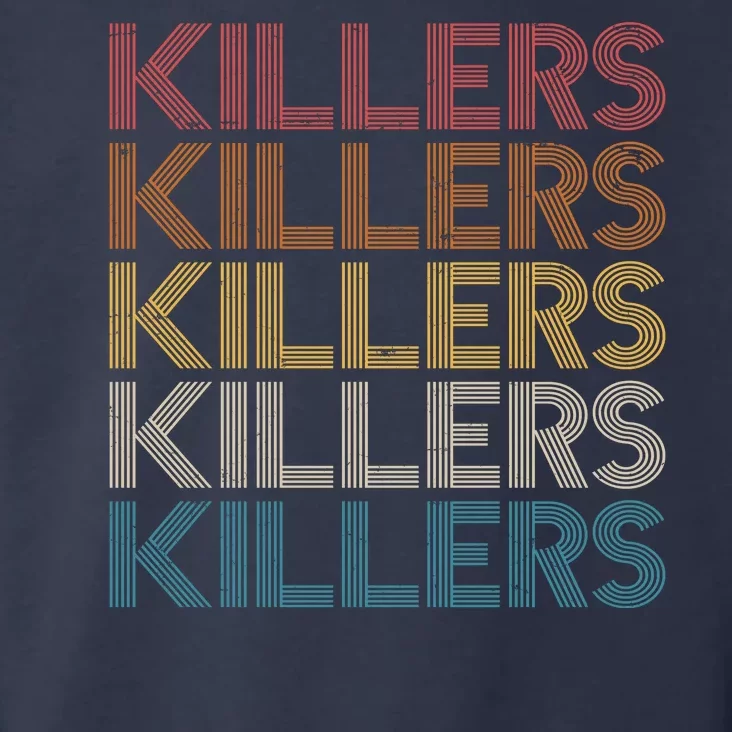 Retro Vintage Colors Killers Logo Toddler Hoodie