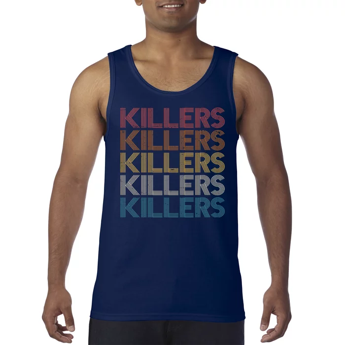 Retro Vintage Colors Killers Logo Tank Top